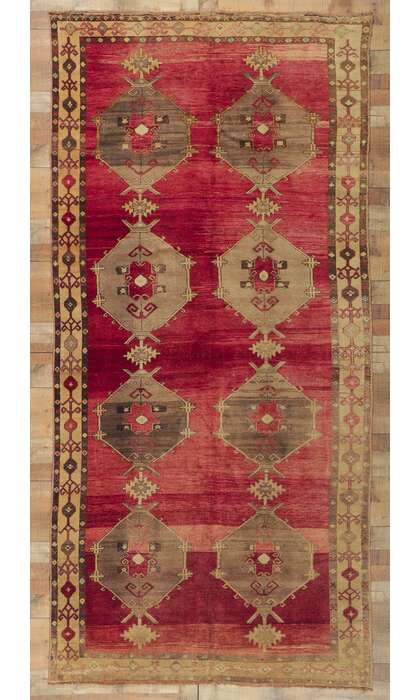 6 x 12 Vintage Turkish Oushak Rug 51445