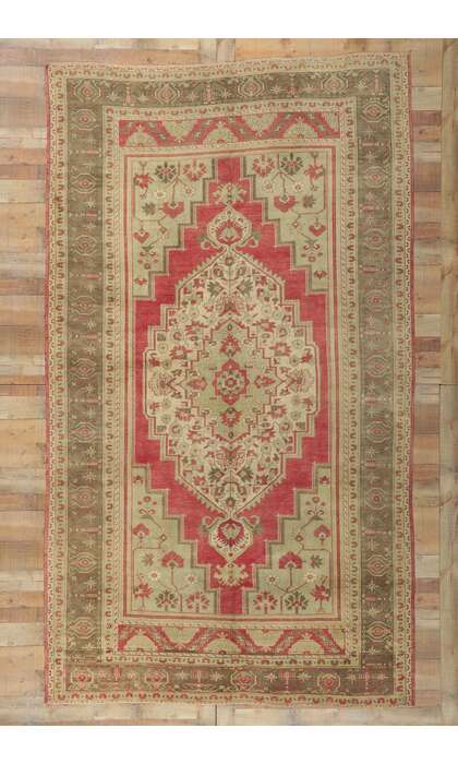 7 x 11 Vintage Turkish Oushak Rug 51367