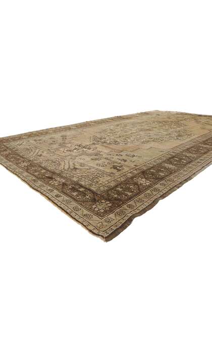 7 x 12 Vintage Turkish Oushak Rug 73945