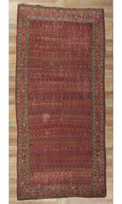7 x 15 Antique Persian Kurdish Rug 61049