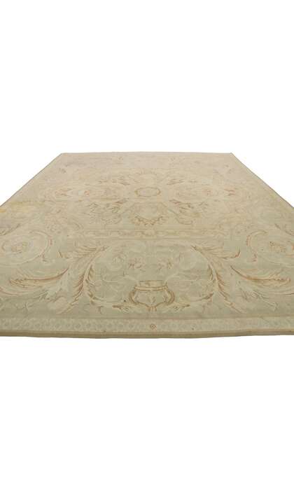 8 x 10 Vintage Handwoven Aubusson Style Rug 76744