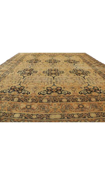 10 x 12 Antique Persian Yazd Rug 73949