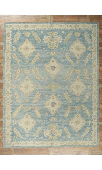 10 x 14 Contemporary Turkish Oushak Rug 53822