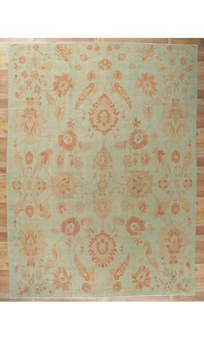 11 x 15 Vintage-Inspired Turkish Oushak Rug 51530