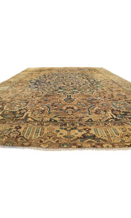 11 x 15 Vintage Persian Bakhtiari Rug 60742