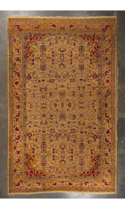 12 x 19 Antique Indian Agra Rug 70247