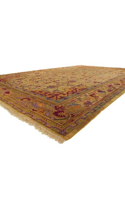 12 x 19 Antique Indian Agra Rug 70247