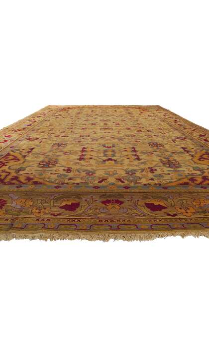 12 x 19 Antique Indian Agra Rug 70247