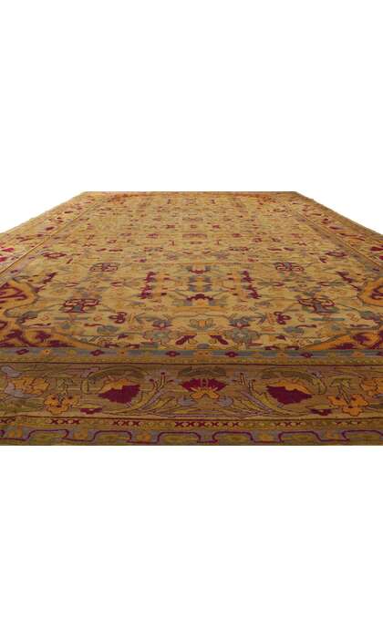 12 x 19 Antique Indian Agra Rug 70247