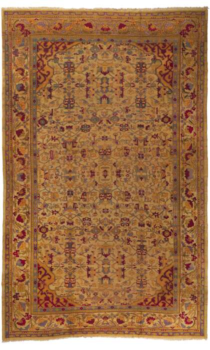 12 x 19 Antique Indian Agra Rug 70247