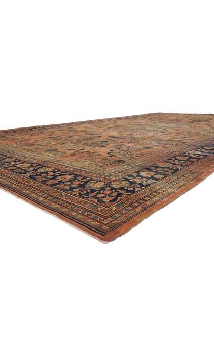 13 x 23 Oversized Antique Persian Mahal Rug 72045
