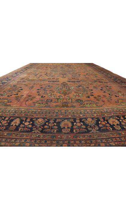 13 x 23 Oversized Antique Persian Mahal Rug 72045