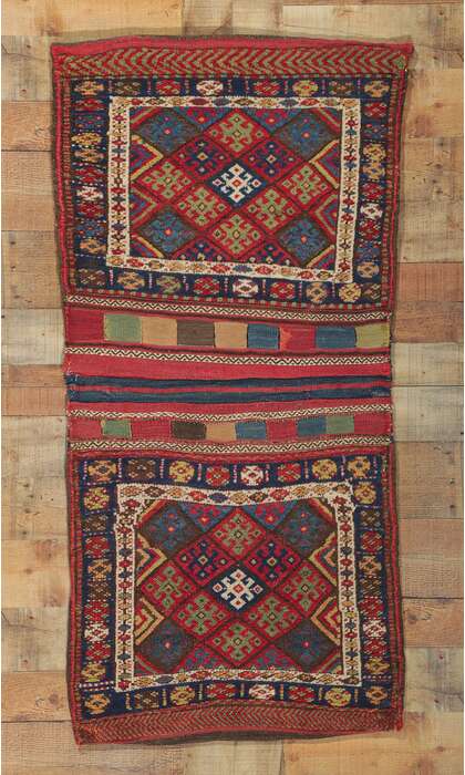 2 x 5 Antique Kurdish Jaf Rug 78192