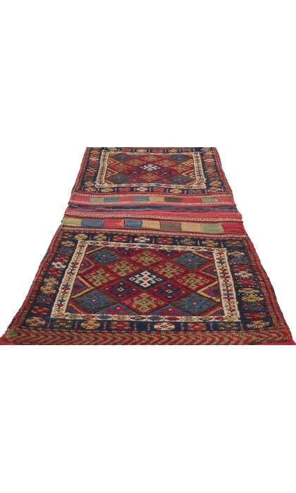 2 x 5 Antique Kurdish Jaf Rug 78192