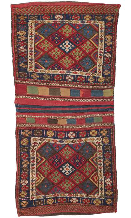 2 x 5 Antique Kurdish Jaf Rug 78192