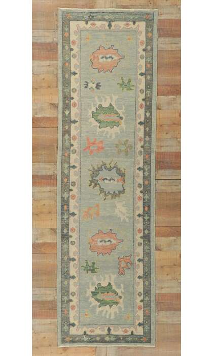 3 x 10 Contemporary Turkish Oushak Runner 53814