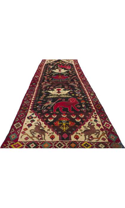 3 x 10 Vintage Persian Shiraz Runner 61092