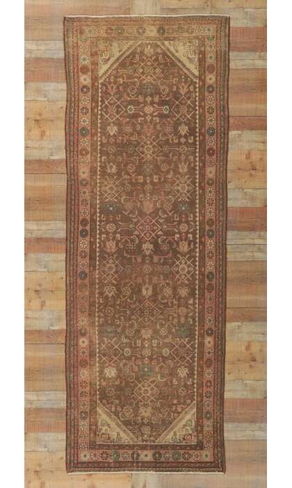4 x 10 Antique Persian Hamadan Runner 77673