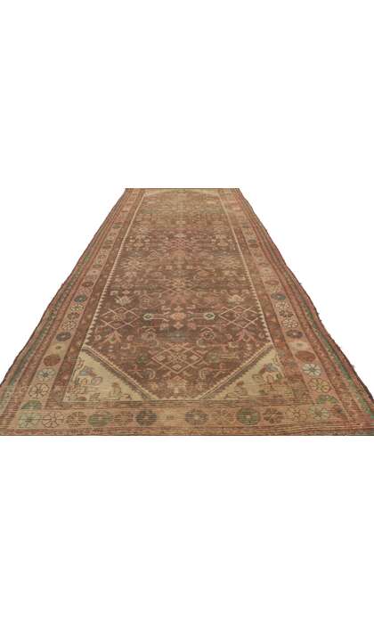 4 x 10 Antique Persian Hamadan Runner 77673