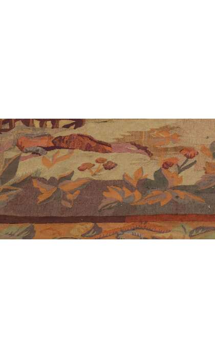 6 x 7 Antique French Aubusson Verdure Tapestry 53775