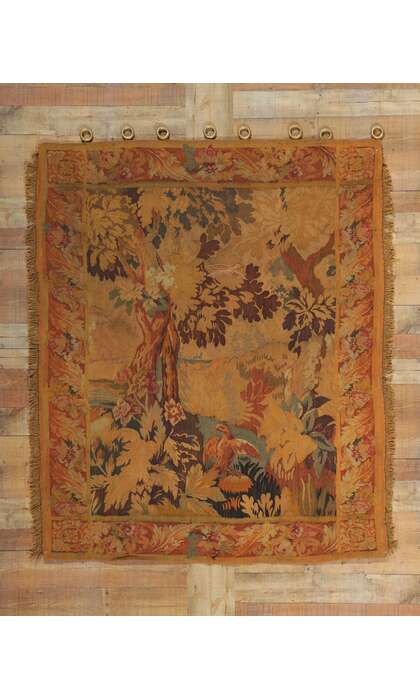 5 x 6 Antique French Aubusson Tapestry 78235