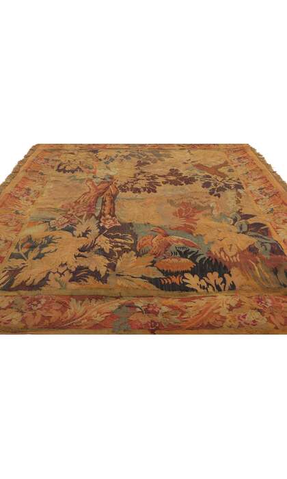 5 x 6 Antique French Aubusson Tapestry 78235