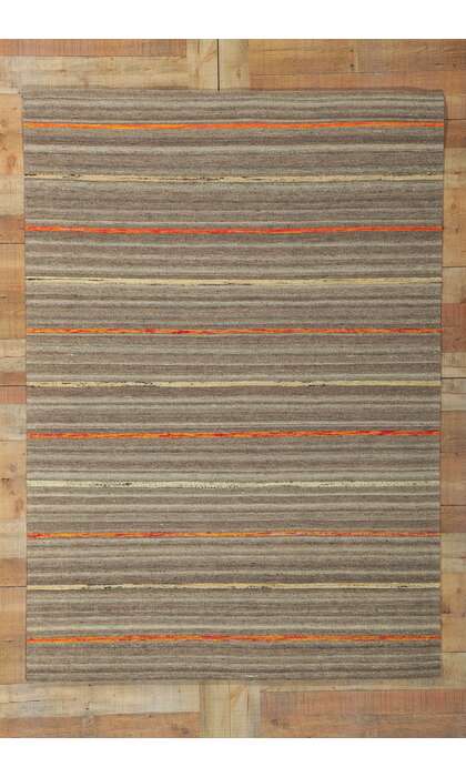 5 x 7 Contemporary Striped Indian Kilim Rug 30090