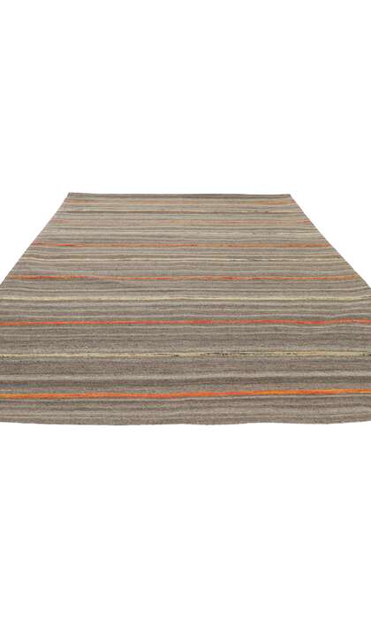 5 x 7 Contemporary Striped Indian Kilim Rug 30090