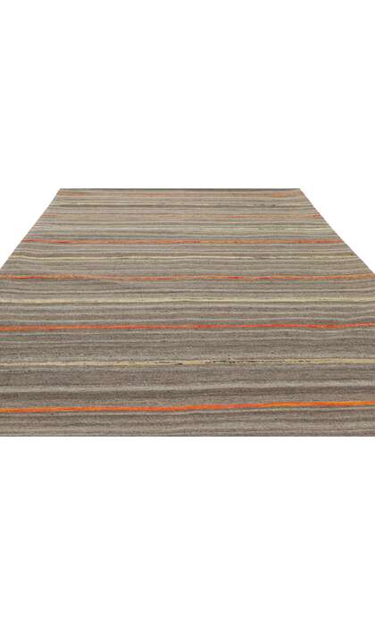 5 x 7 Contemporary Striped Indian Kilim Rug 30090