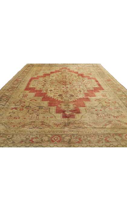 6 x 9 Antique Turkish Oushak Rug 50419