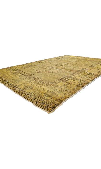 6 x 9 Vintage Turkish Oushak Rug 50299