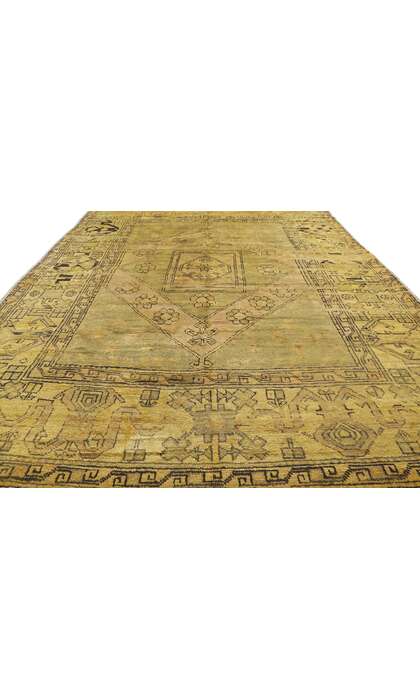 6 x 9 Vintage Turkish Oushak Rug 50299