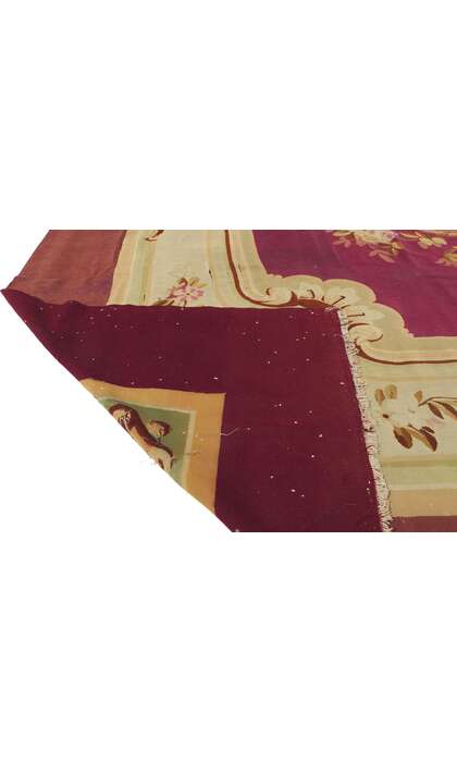 9 x 11 Antique French Aubusson Rug 73151