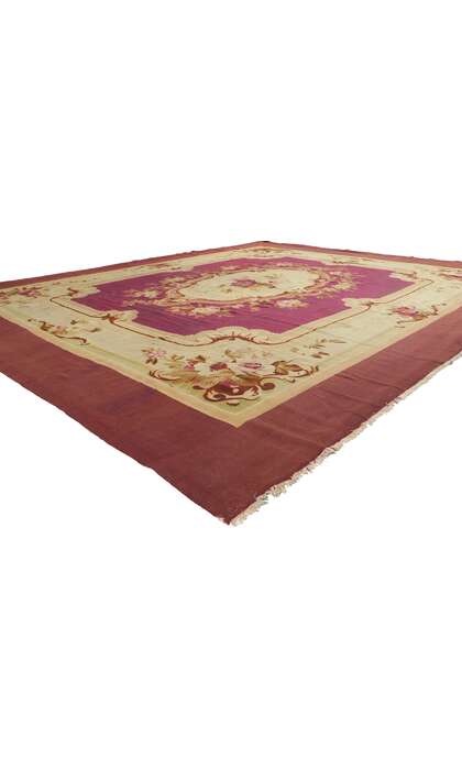 9 x 11 Antique French Aubusson Rug 73151