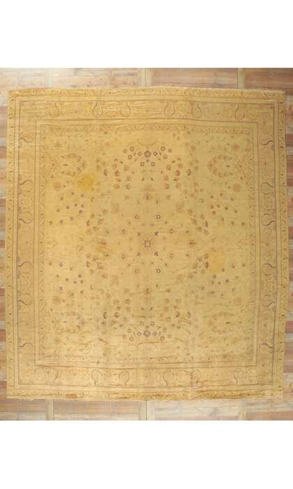 12 x 14 Antique European French Rug 73348