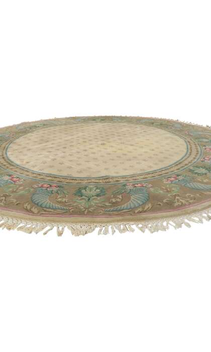 8 x 8 Vintage Round Indian Rug 74754