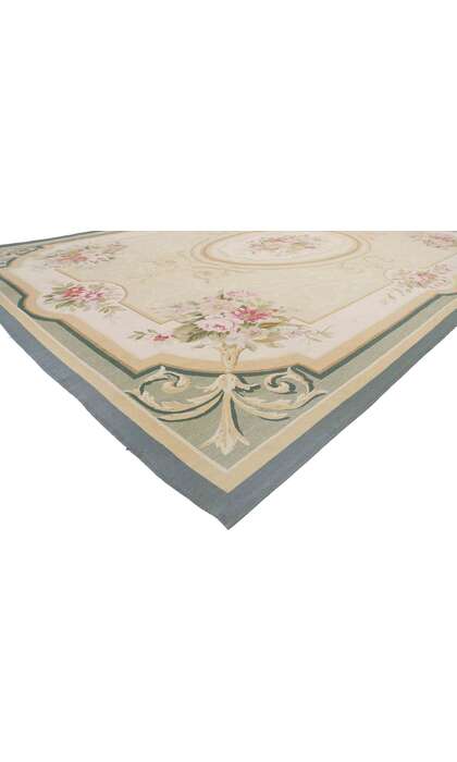 10 x 14 Vintage French Aubusson Rug 77610