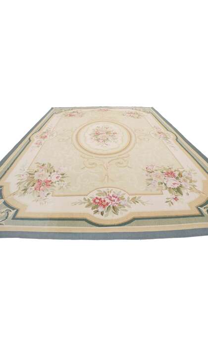 10 x 14 Vintage French Aubusson Rug 77610