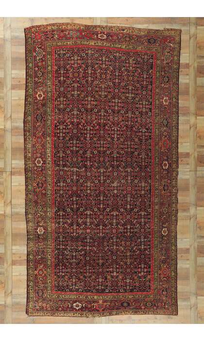 7 x 13 Antique Persian Farahan Rug 76803
