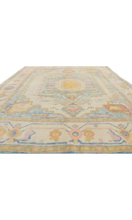 8 x 10 Colorful Oushak Rug 53798