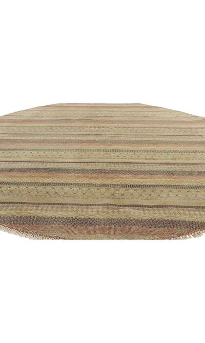 8 x 8 Modern Striped Round Area Rug 30293