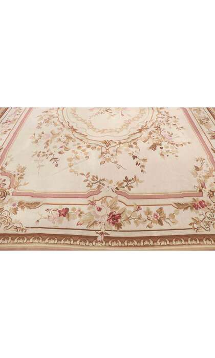 9 x 12 Vintage French Aubusson Rug 77645