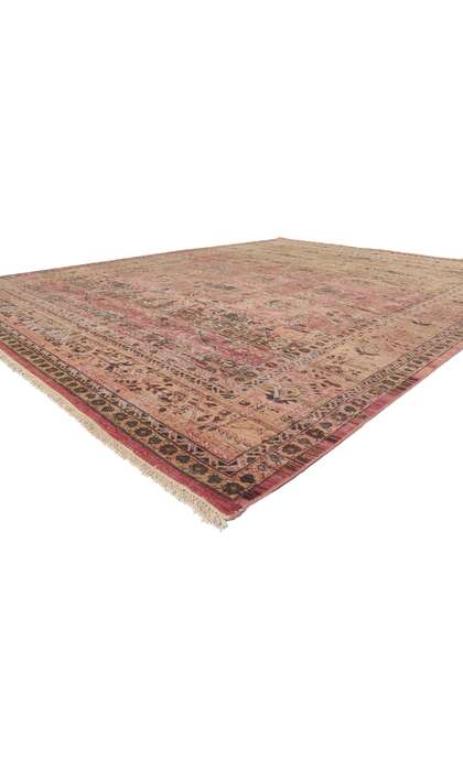 9 x 12 Contemporary Distressed Rug 30778