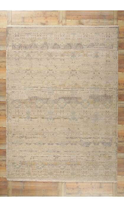 9 x 12 Contemporary Distressed Rug 30781