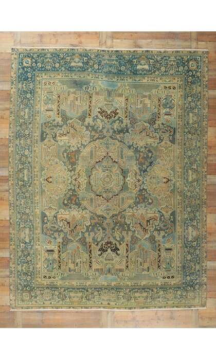 9 x 12 Vintage Persian Khorassan Rug 53745