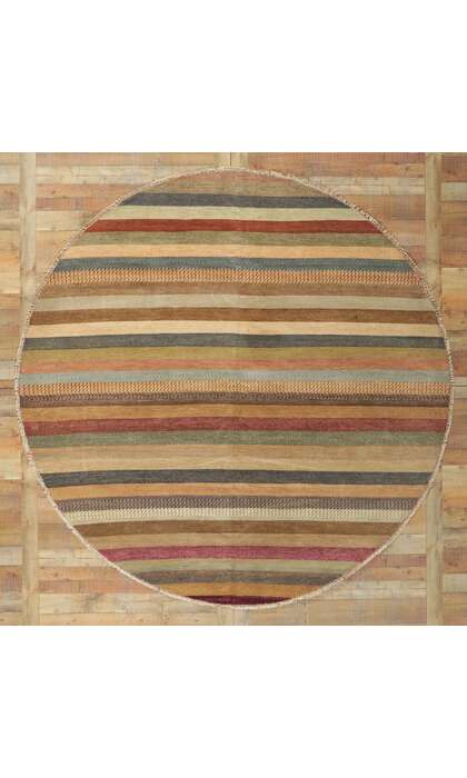 9 x 9 Round Striped Area Rug 30300