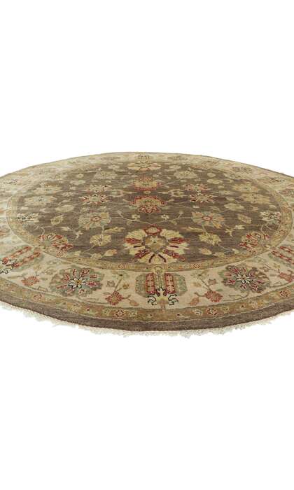 9 x 9 Vintage Indian Round Area Rug 77297