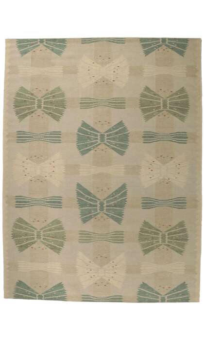 10 x 13 Scandinavian Modern Swedish Inspired Kilim Rug 30796