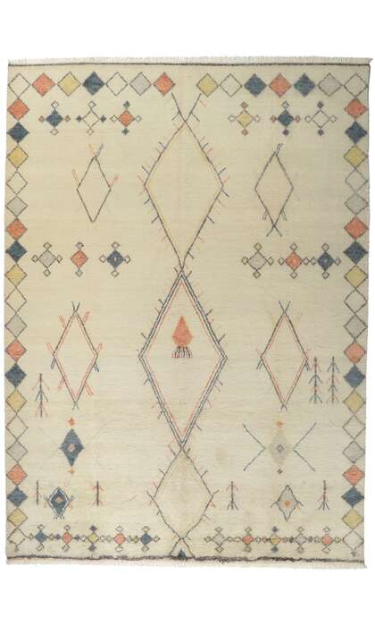 10 x 14 Contemporary Moroccan Area Rug 30340