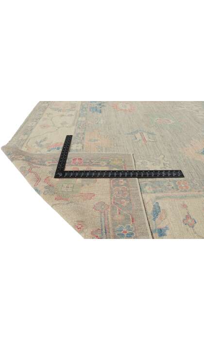 10 x 14 Vintage-Inspired Oushak Rug 80927